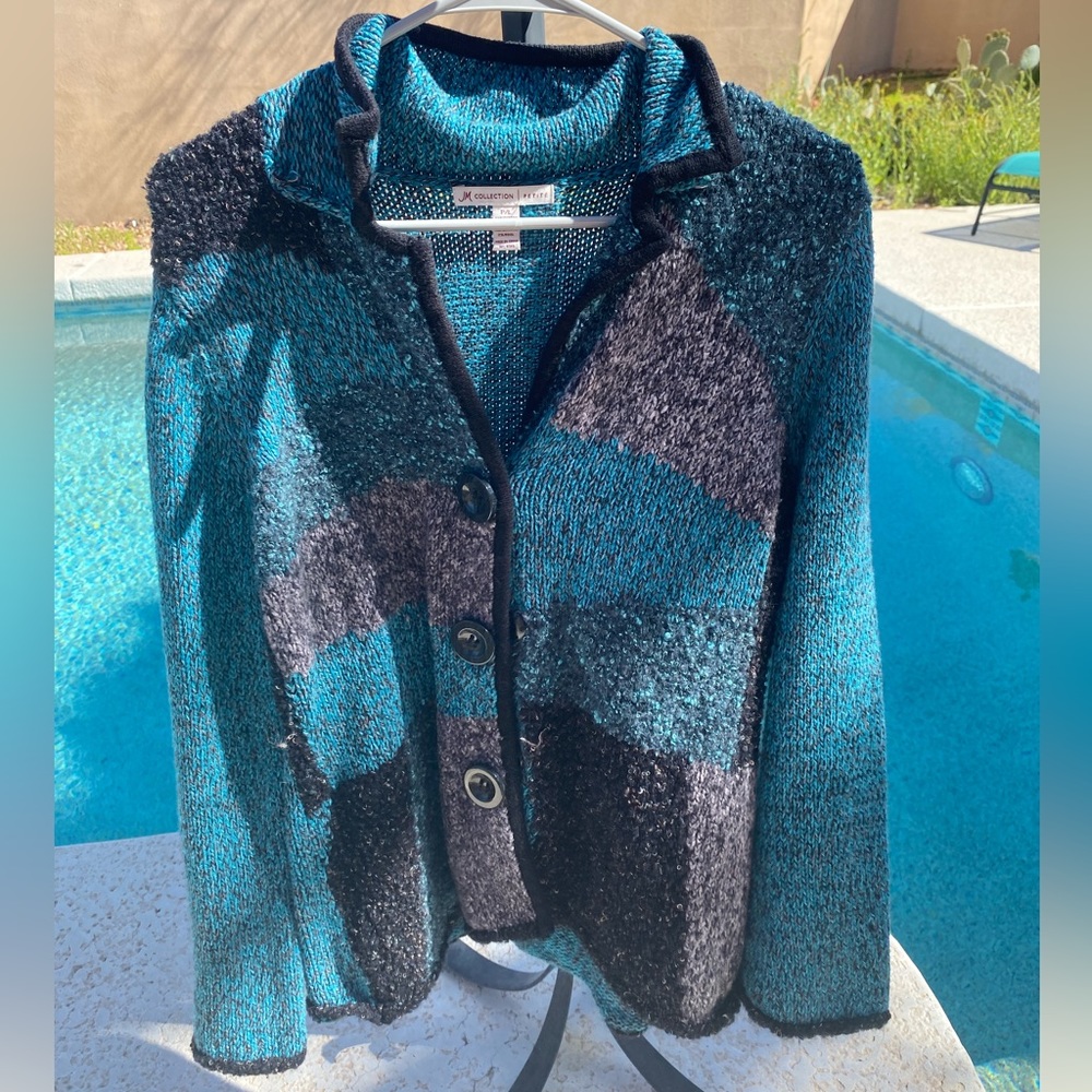 JM Collection Button Up Sweater/Cardigan